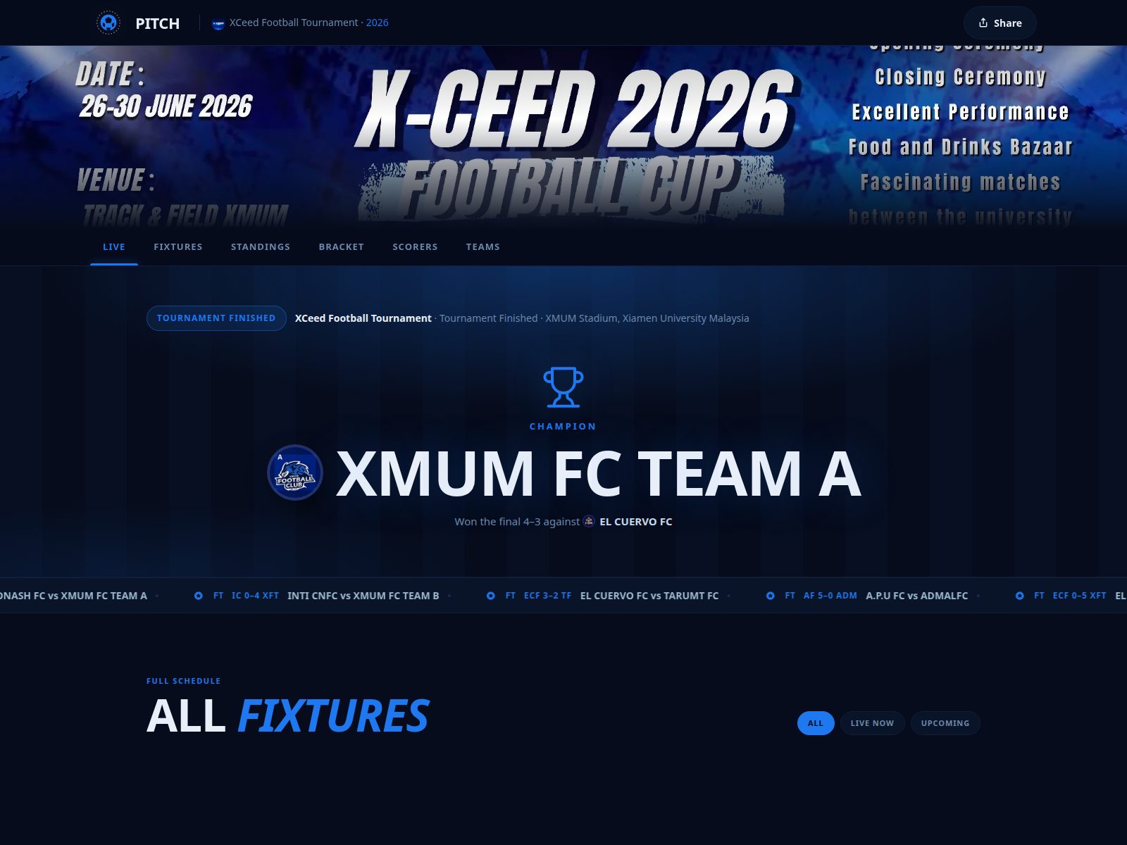 Pitch — XCeed Football Cup — screen 1