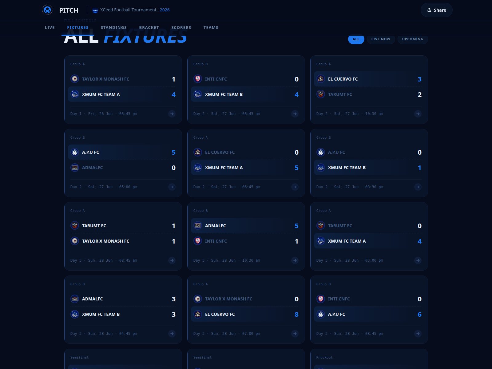 Pitch — XCeed Football Cup — screen 2